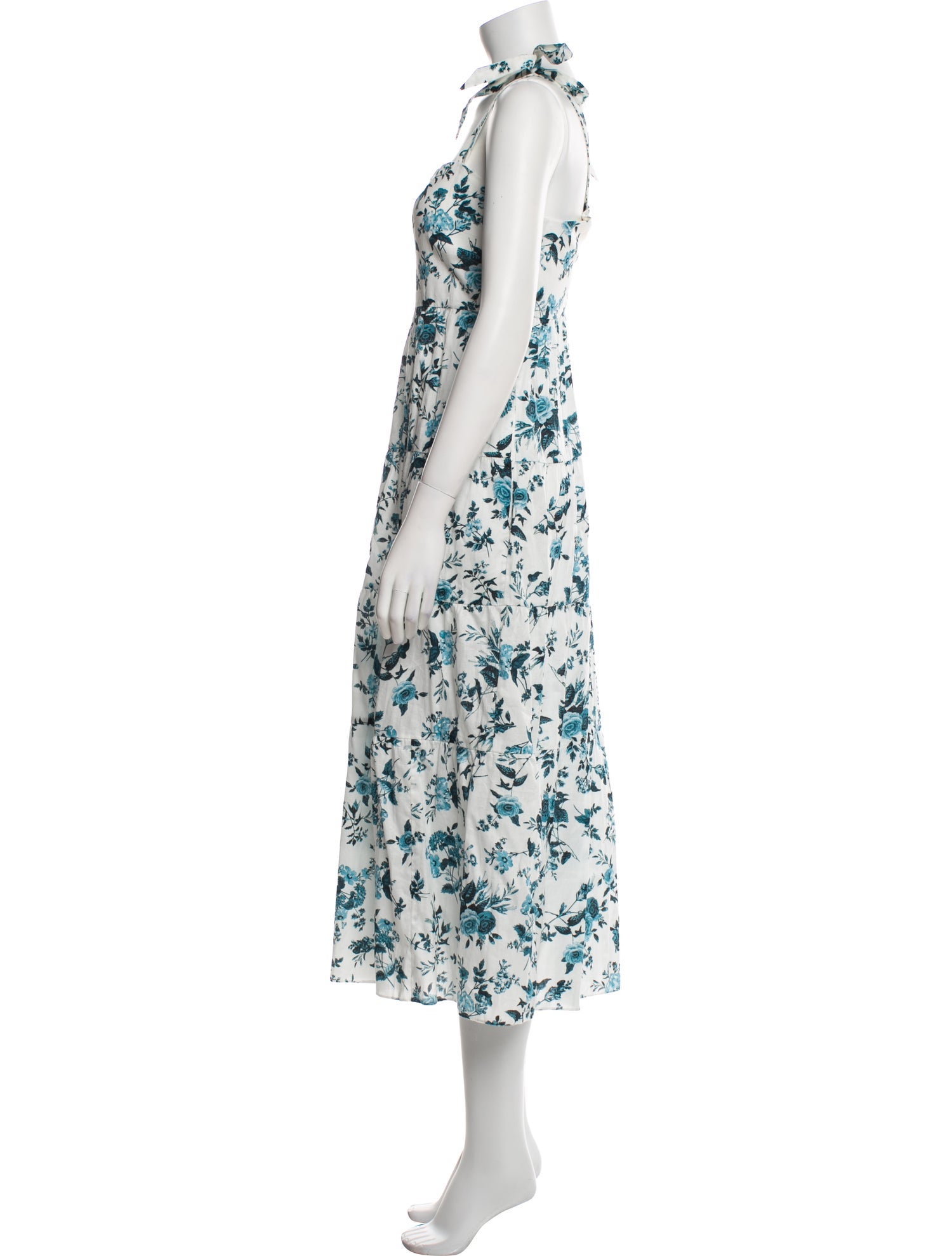 Erdem Floral Print Long Dress