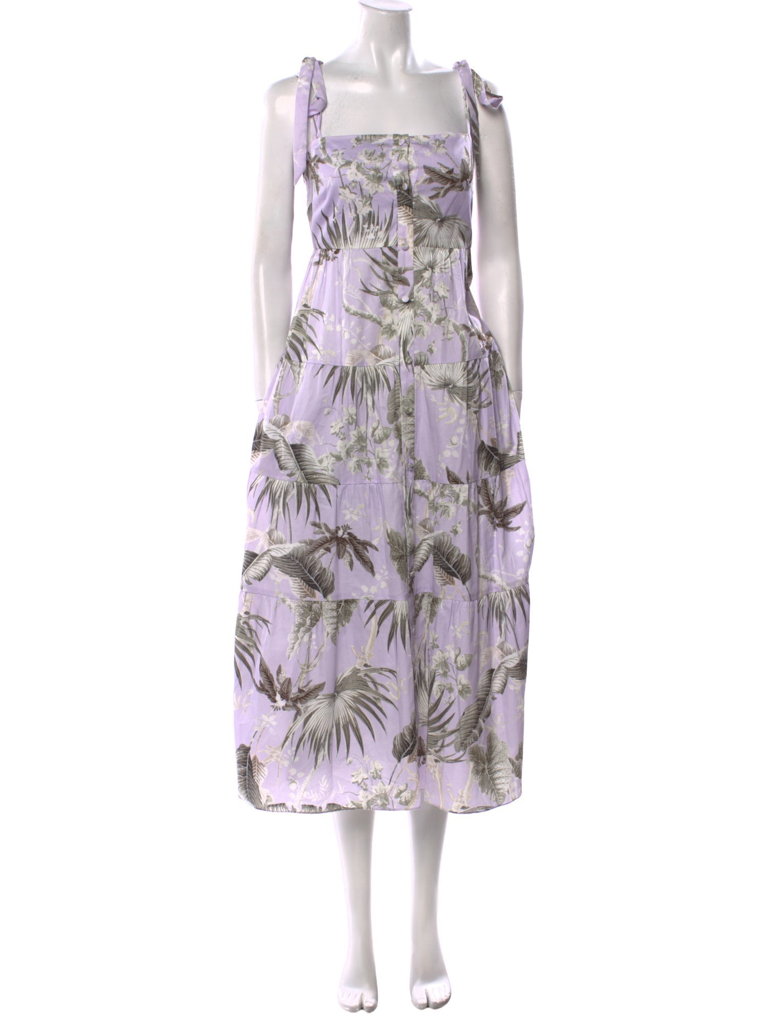 Erdem Floral Print Long Dress