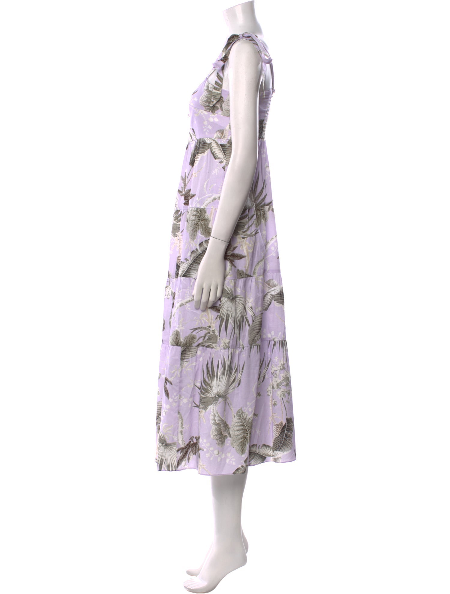 Erdem Floral Print Long Dress