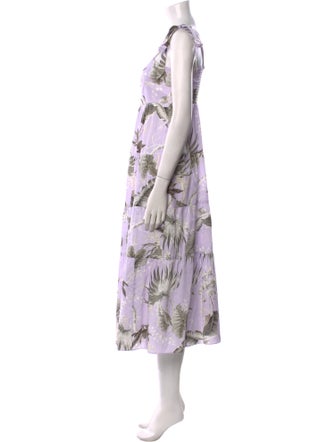 Erdem Floral Print Long Dress