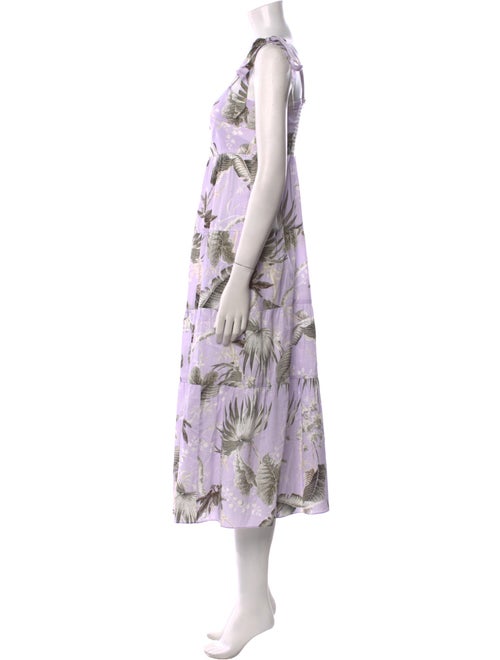 Erdem Floral Print Long Dress