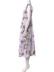 Erdem Floral Print Long Dress