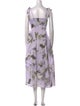 Erdem Floral Print Long Dress