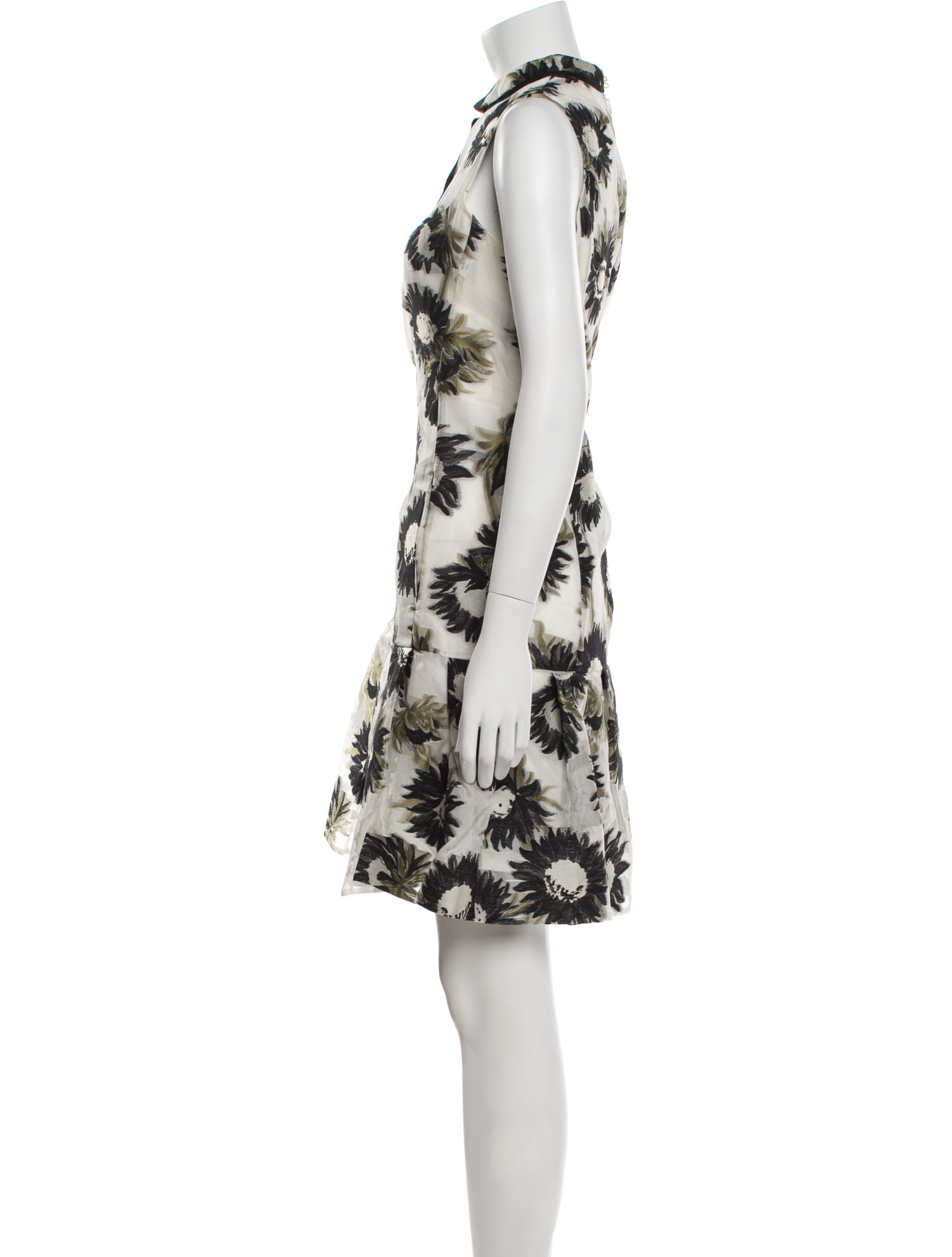 Erdem Floral Print Mini Dress