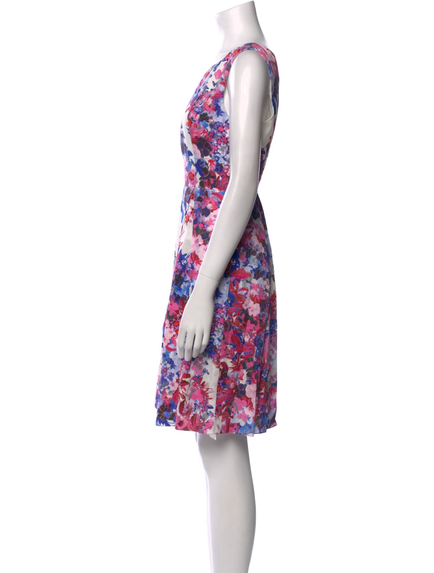 Erdem Floral Print Knee-Length Dress