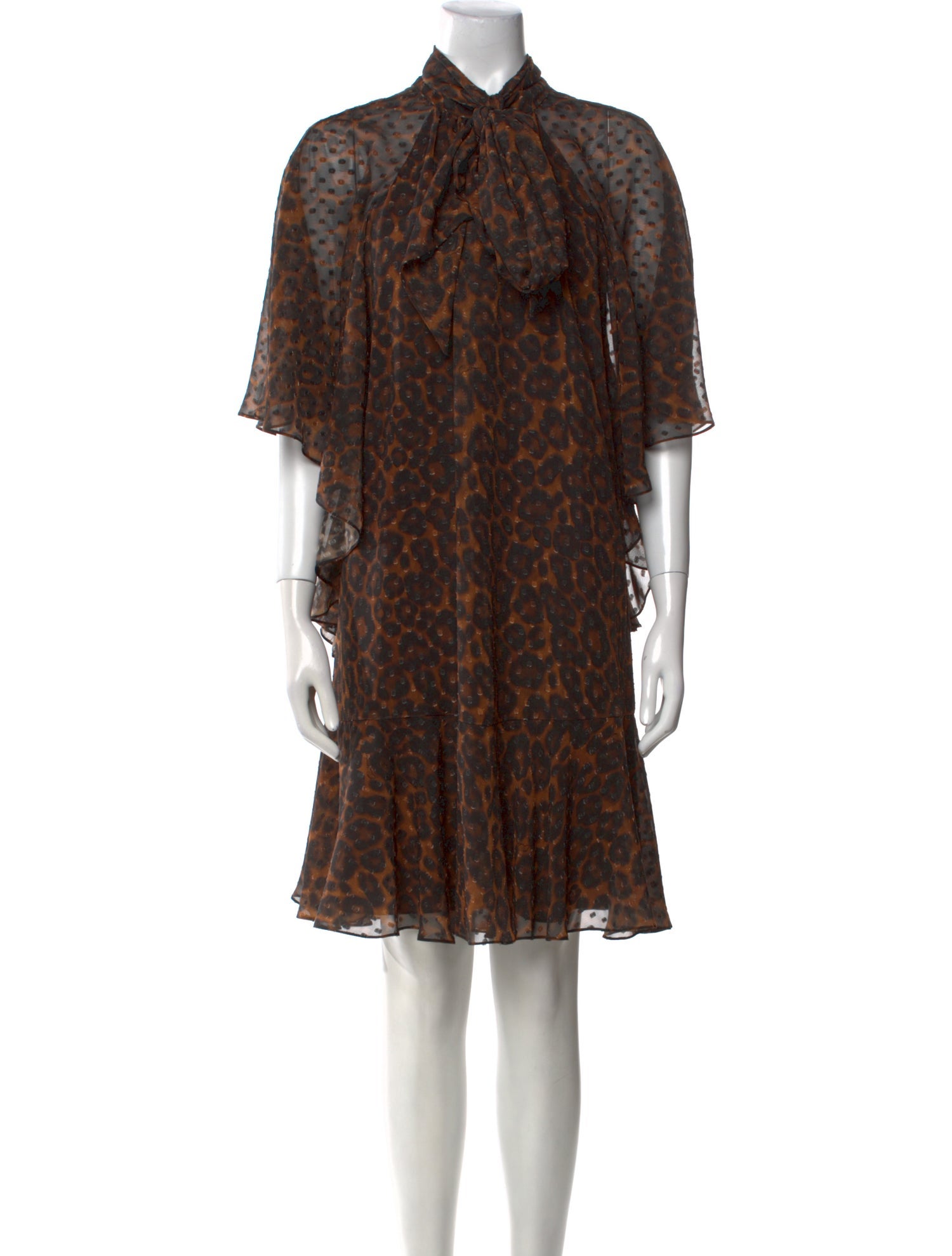 Erdem Printed Knee-Length Dress