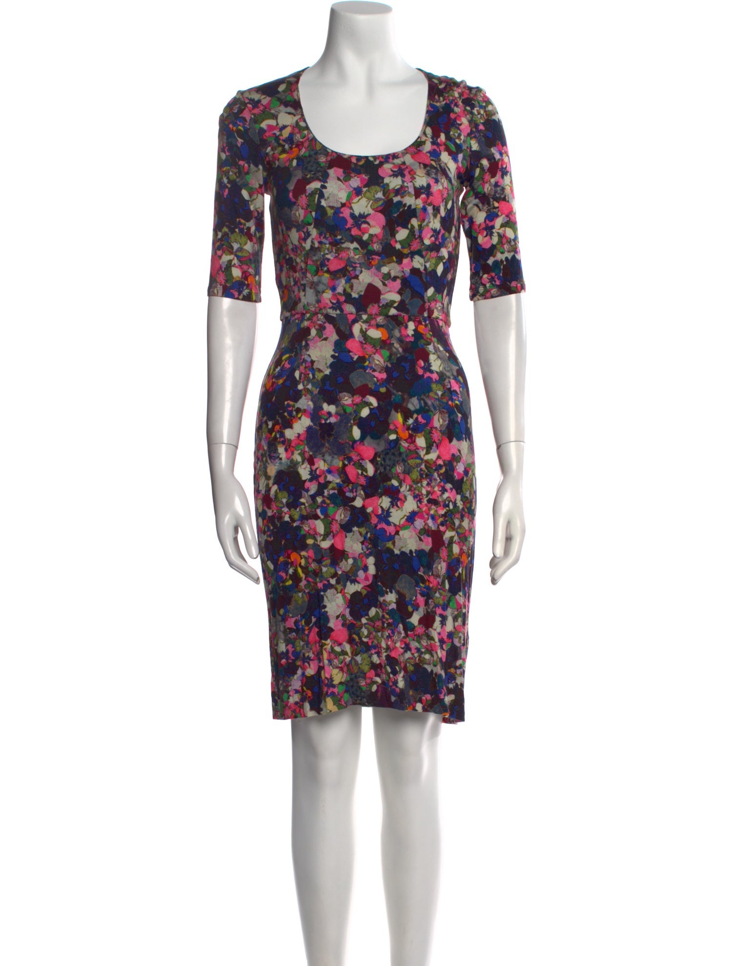 Erdem Floral Print Knee-Length Dress