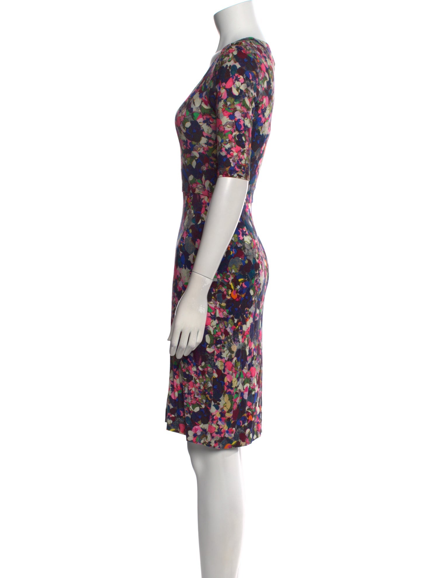 Erdem Floral Print Knee-Length Dress