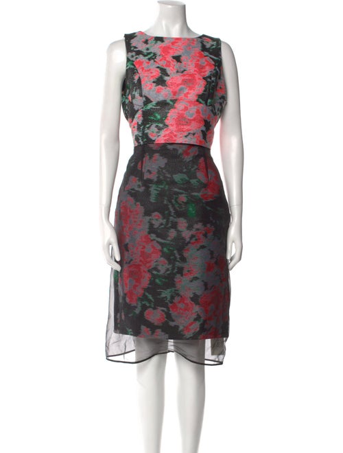 Erdem Floral Print Knee-Length Dress