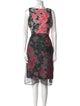 Erdem Floral Print Knee-Length Dress