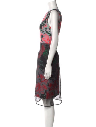 Erdem Floral Print Knee-Length Dress