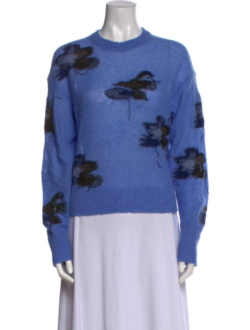 Erdem Patterned Mock Neck Sweater