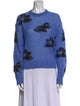 Erdem Patterned Mock Neck Sweater