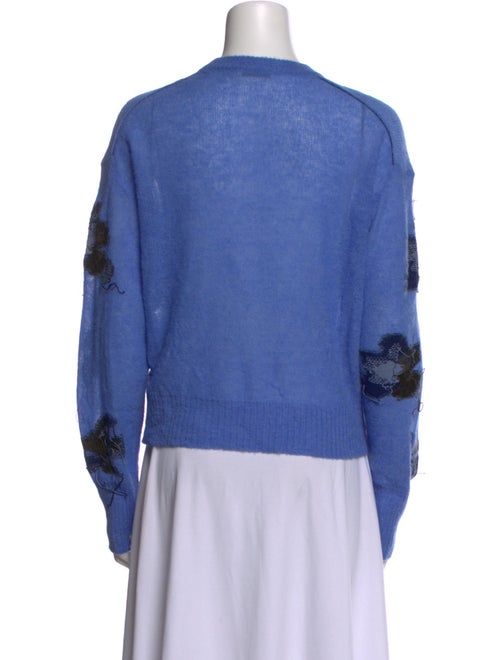 Erdem Patterned Mock Neck Sweater