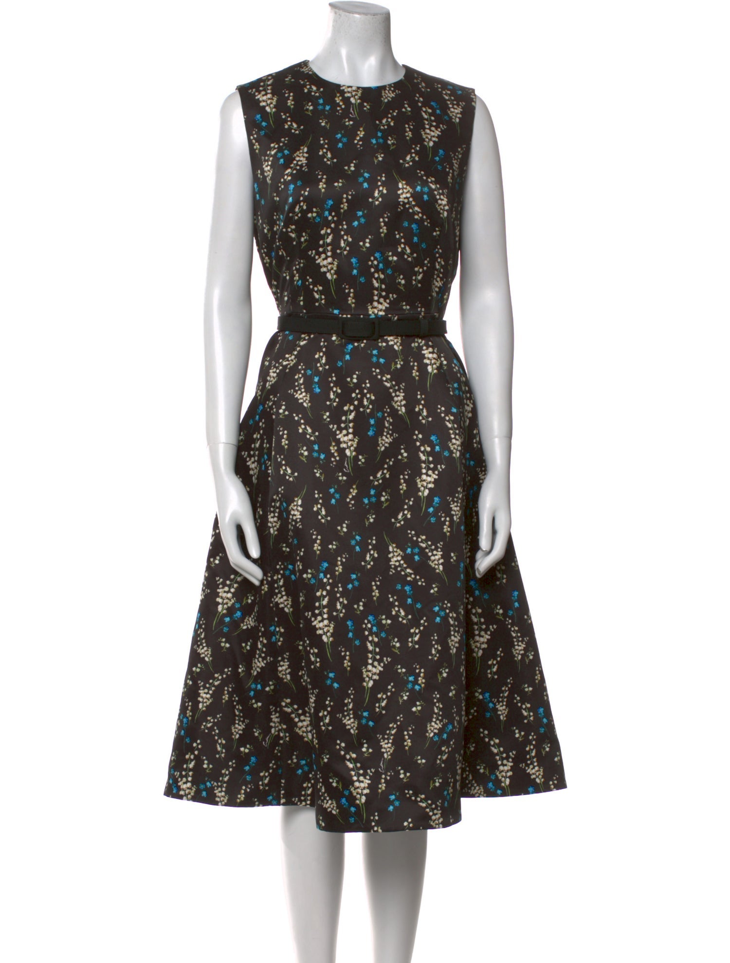 Erdem Floral Print Midi Length Dress