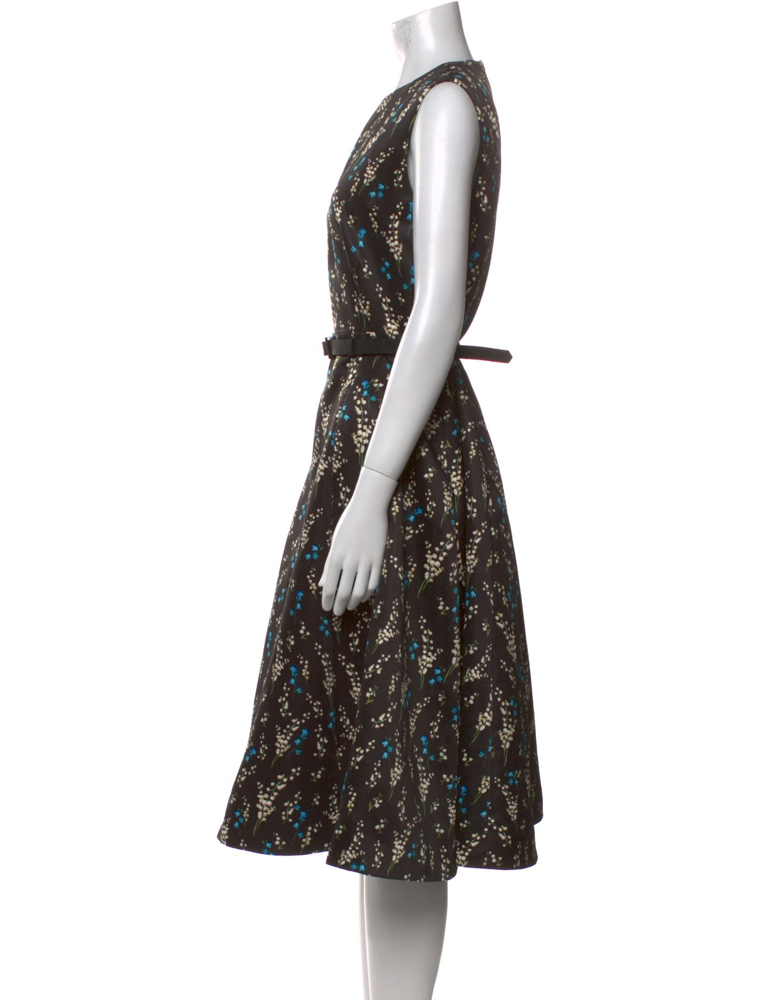 Erdem Floral Print Midi Length Dress