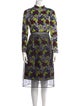 Erdem Floral Print Midi Length Dress