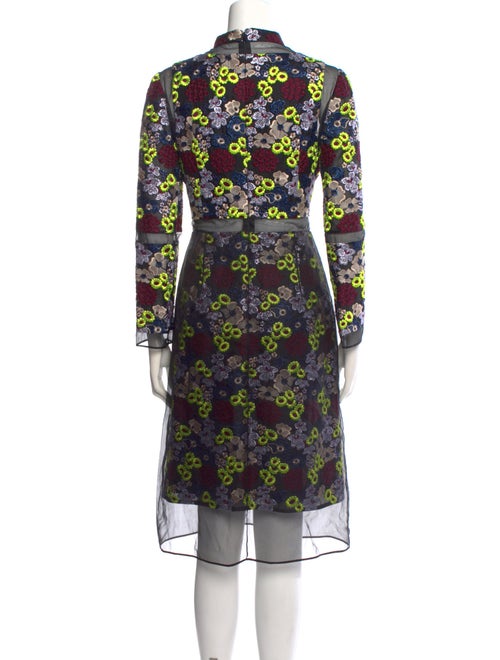 Erdem Floral Print Midi Length Dress