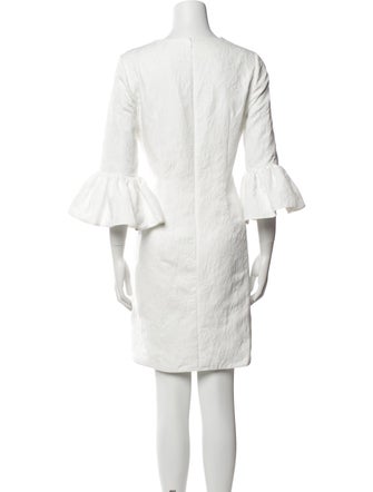 Erdem Bateau Neckline Knee-Length Dress