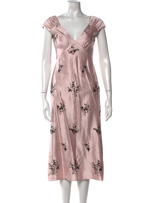 Erdem Floral Print Long Dress