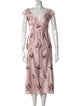Erdem Floral Print Long Dress