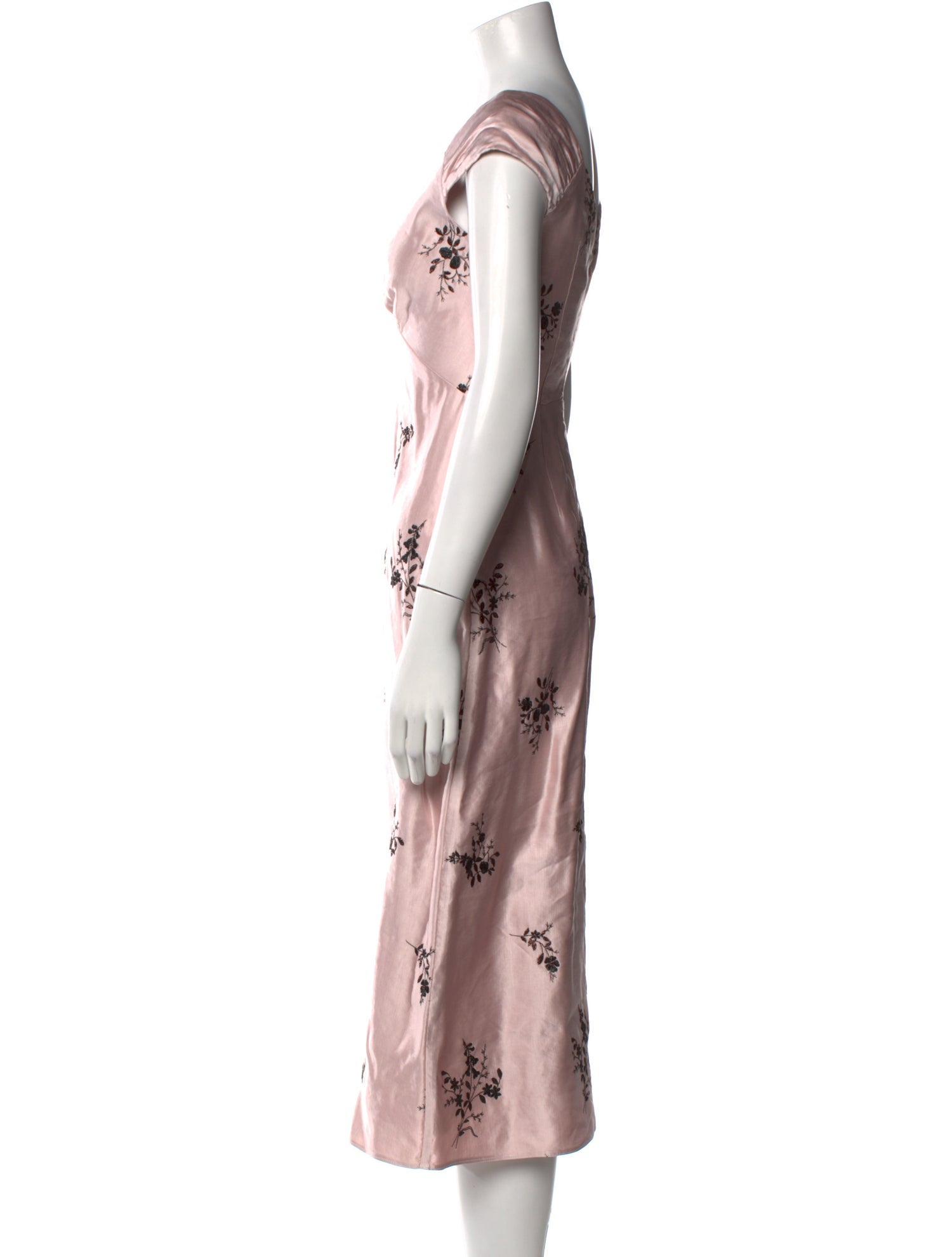 Erdem Floral Print Long Dress