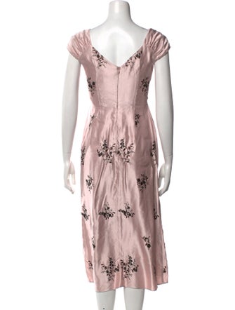 Erdem Floral Print Long Dress