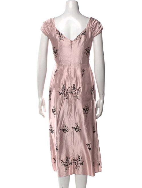 Erdem Floral Print Long Dress