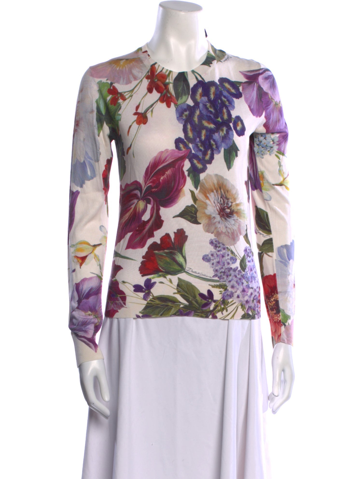 Erdem Silk Floral Print Blouse