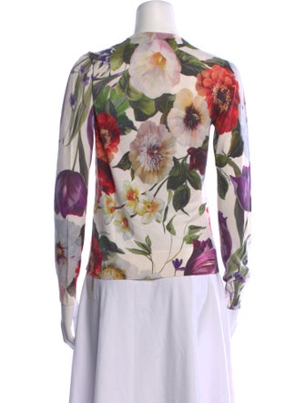 Erdem Silk Floral Print Blouse