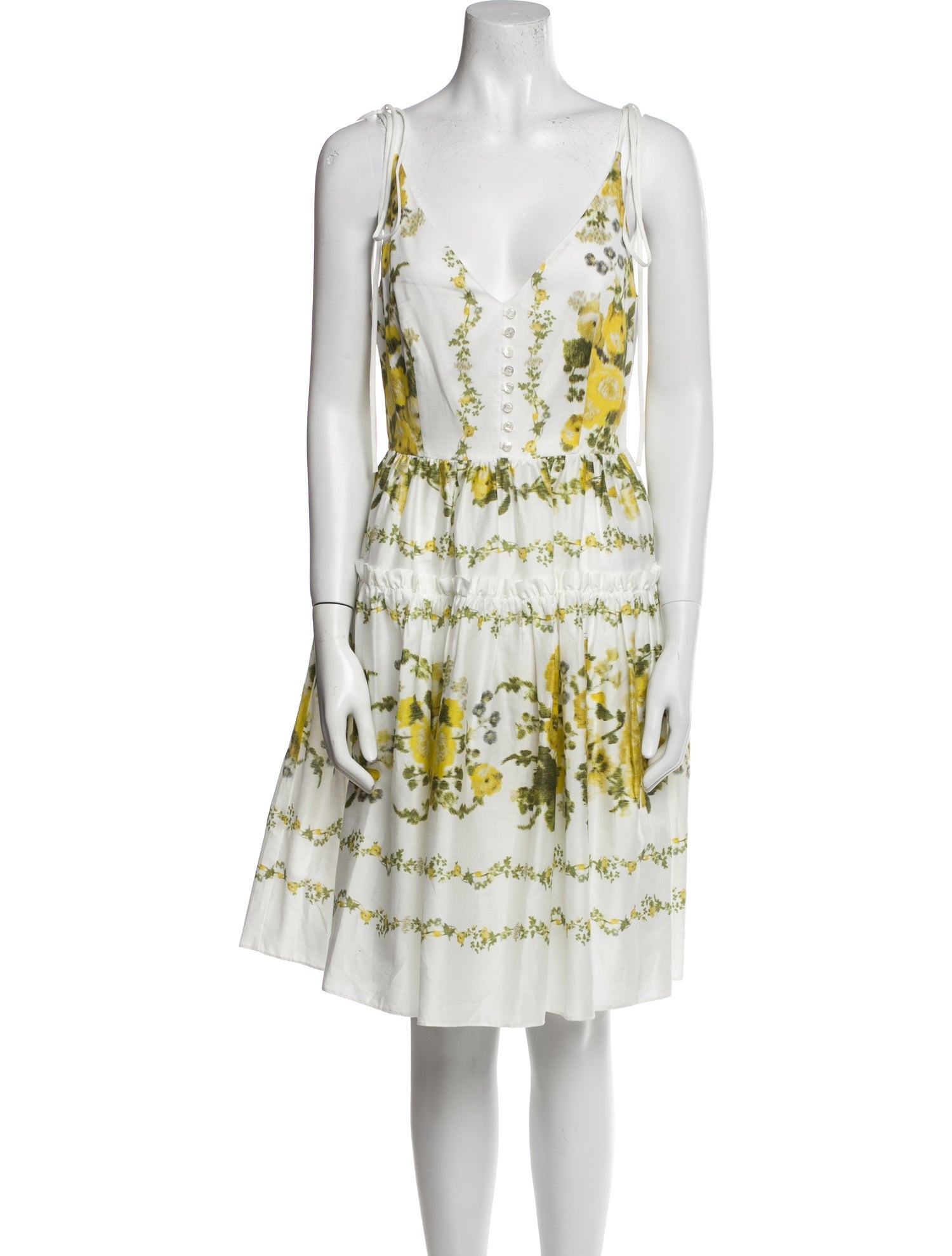 Erdem Printed Knee-Length Dress