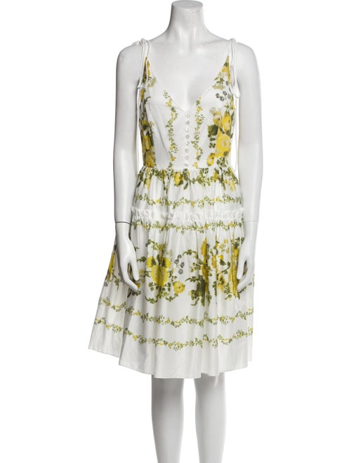 Erdem Printed Knee-Length Dress