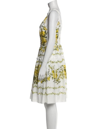 Erdem Printed Knee-Length Dress