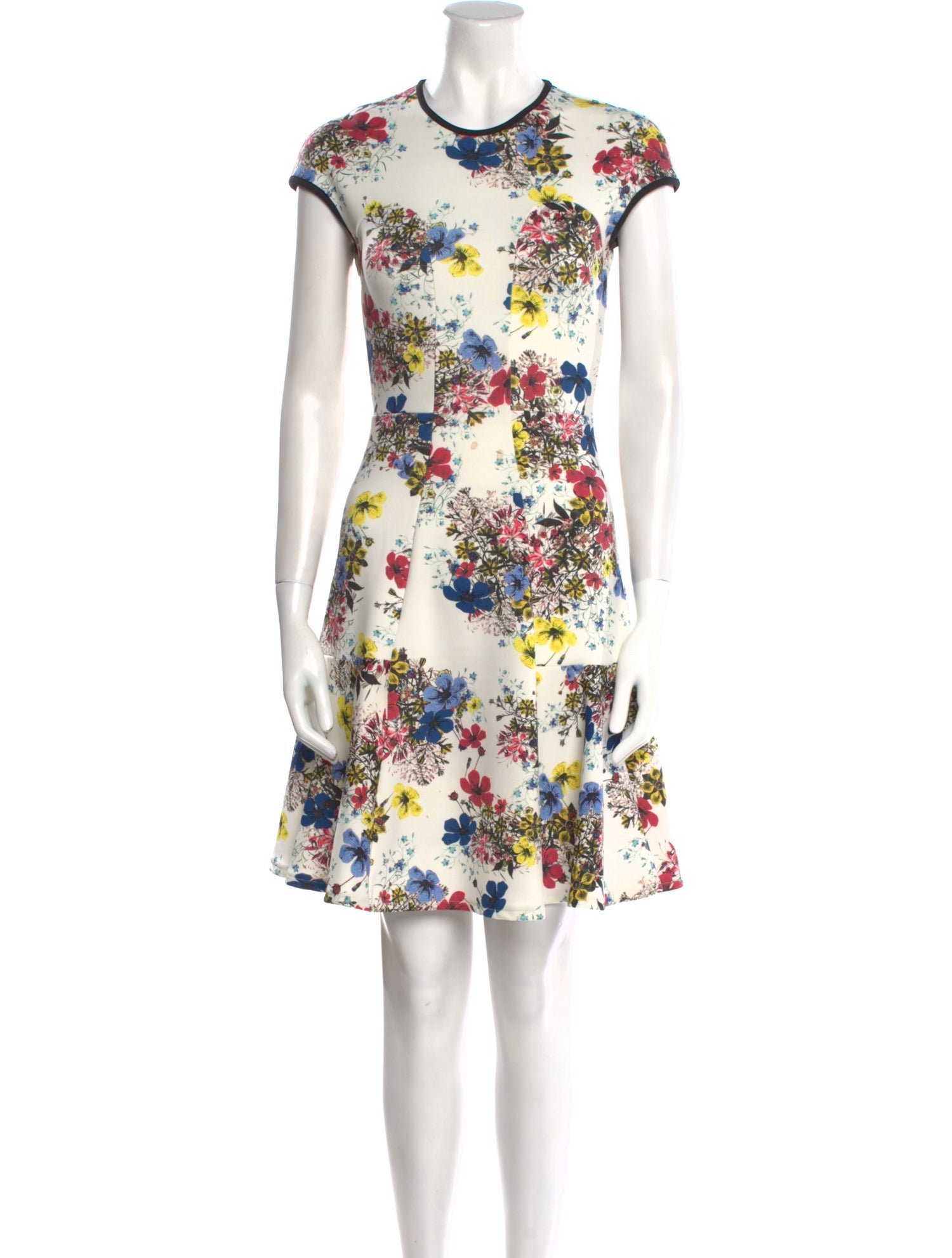 Erdem Floral Print Knee-Length Dress