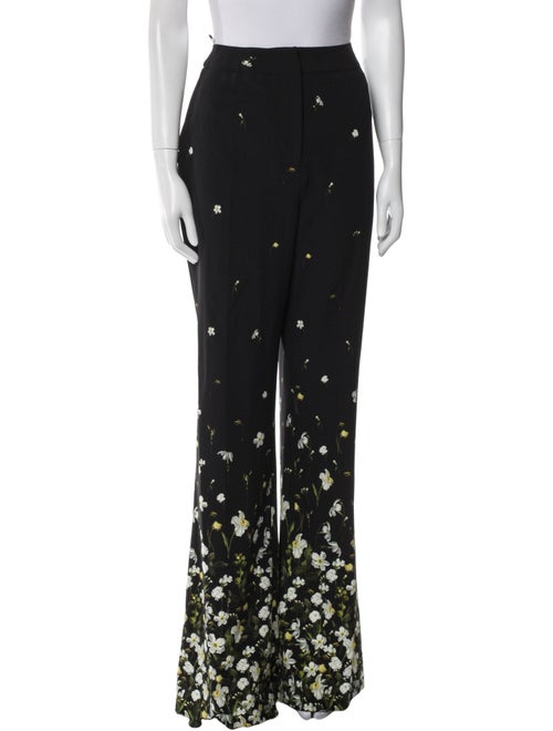 Erdem Floral Print Wide Leg Pants