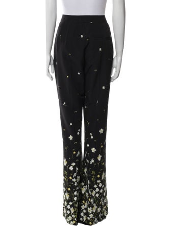 Erdem Floral Print Wide Leg Pants