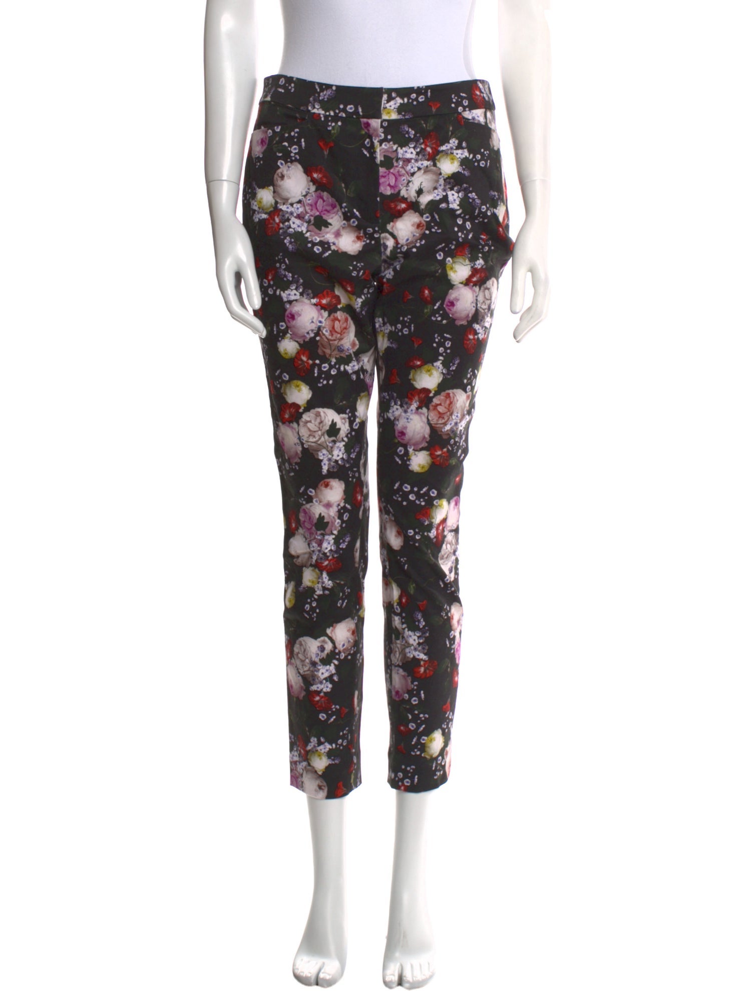 Erdem Floral Print Straight Leg Pants