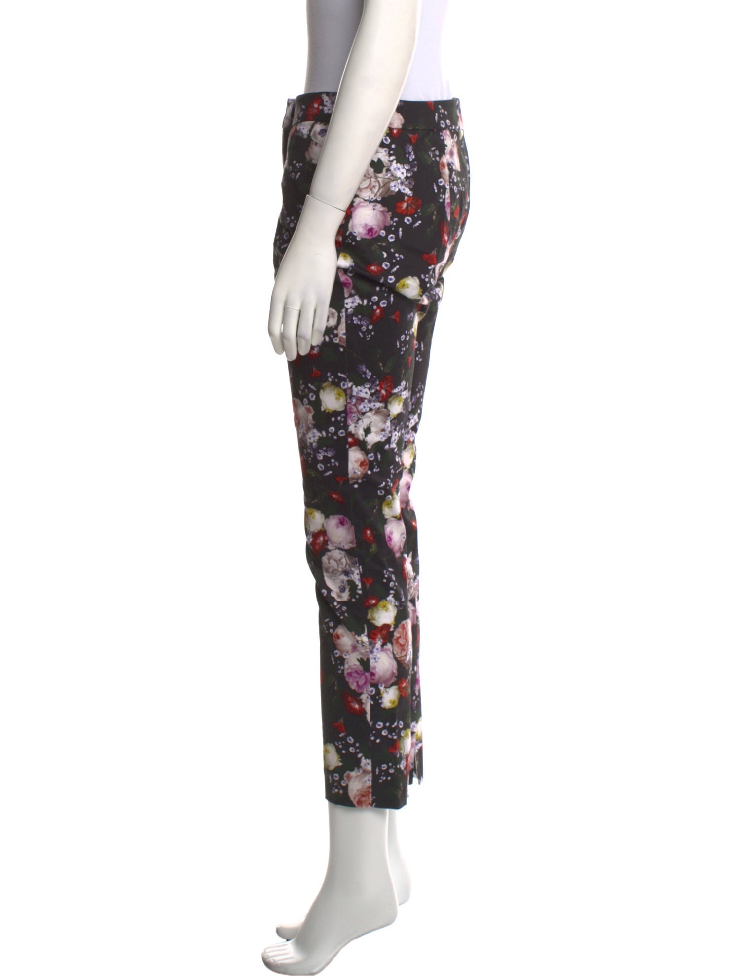Erdem Floral Print Straight Leg Pants