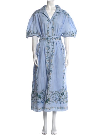 Erdem V-Neck Long Dress