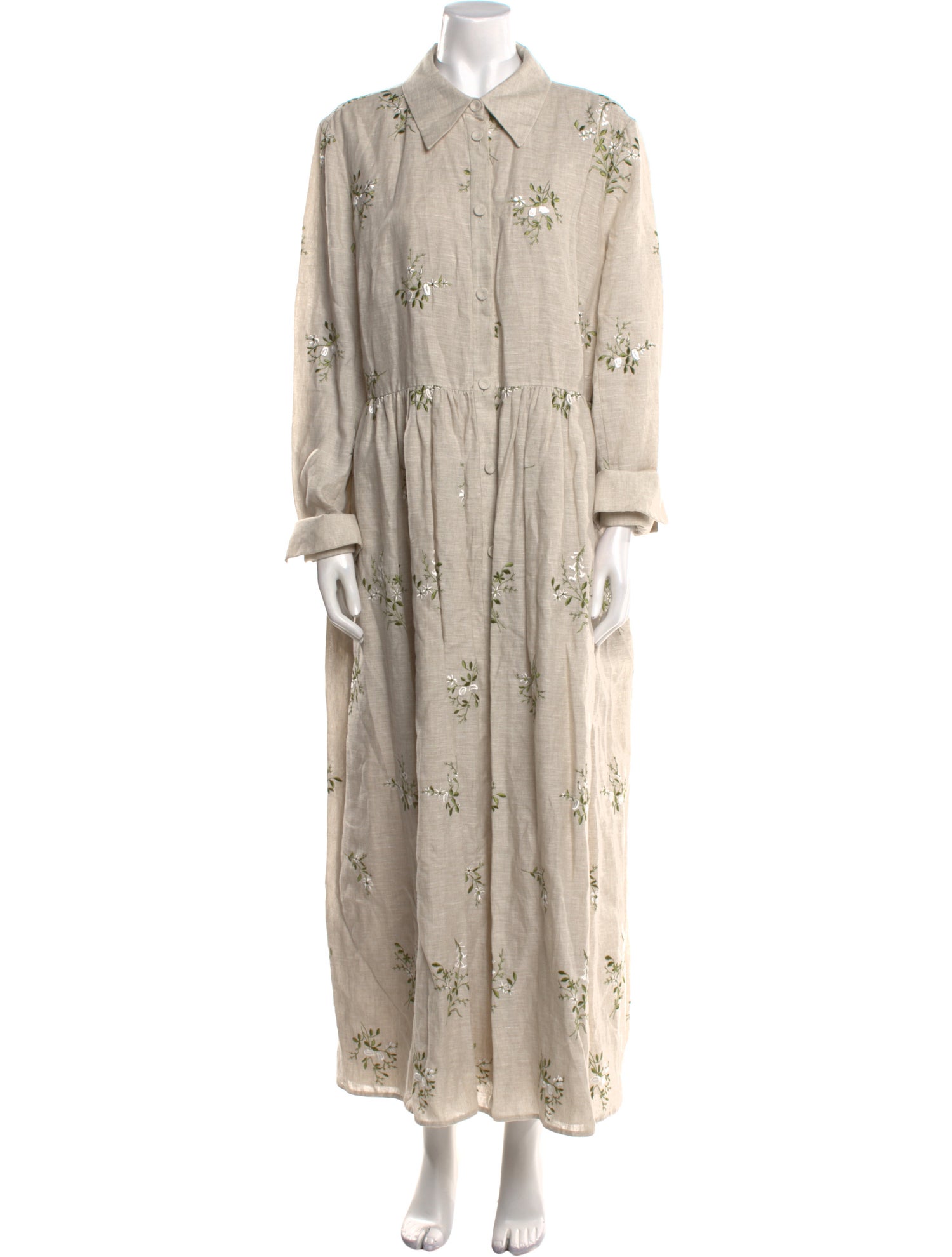 Erdem Linen Long Dress