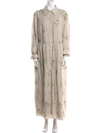 Erdem Linen Long Dress