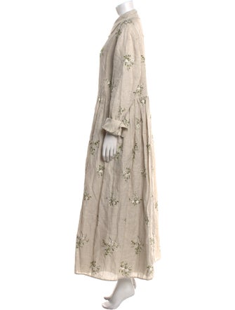 Erdem Linen Long Dress