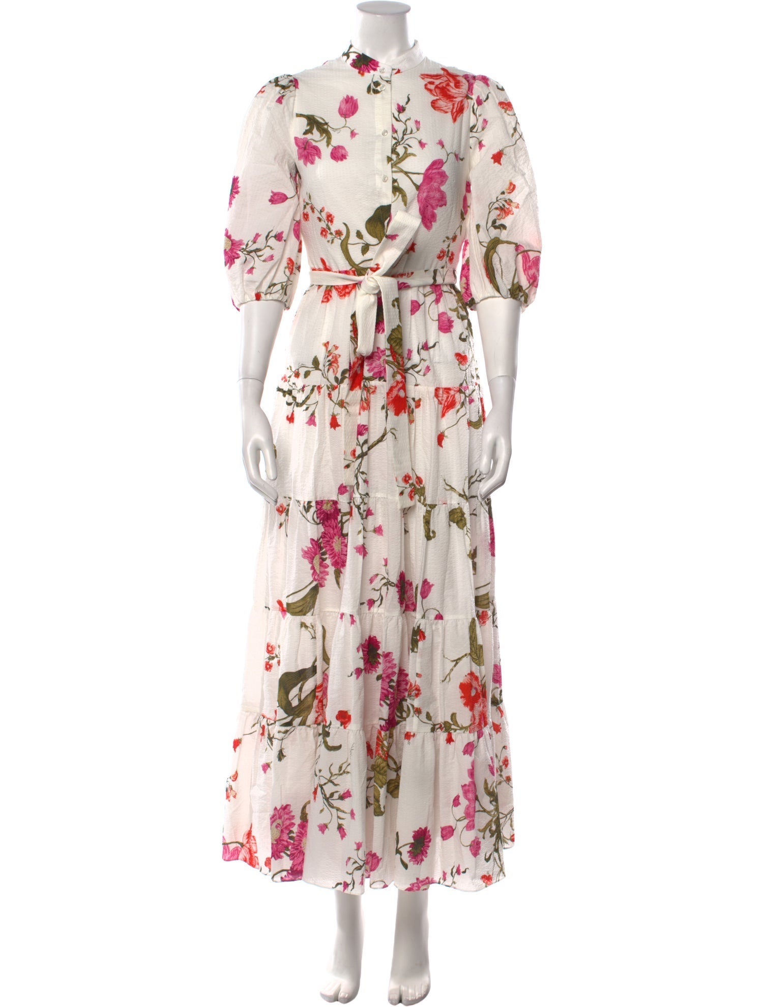 Erdem Floral Print Long Dress