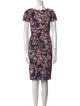 Erdem Floral Print Knee-Length Dress