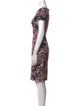 Erdem Floral Print Knee-Length Dress