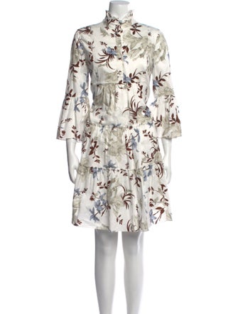 Erdem Floral Print Mini Dress