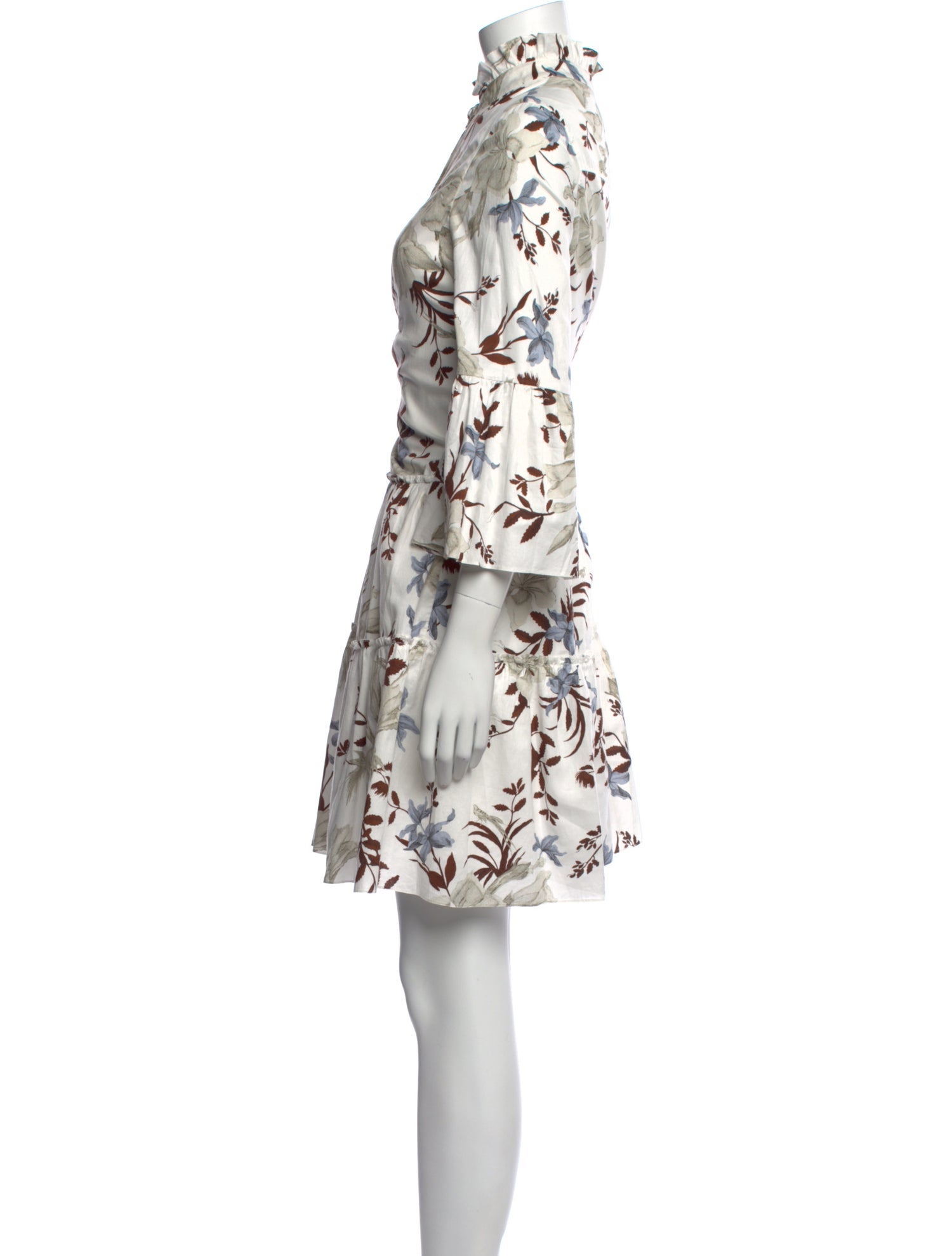 Erdem Floral Print Mini Dress