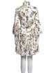 Erdem Floral Print Mini Dress