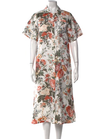 Erdem Linen Midi Length Dress