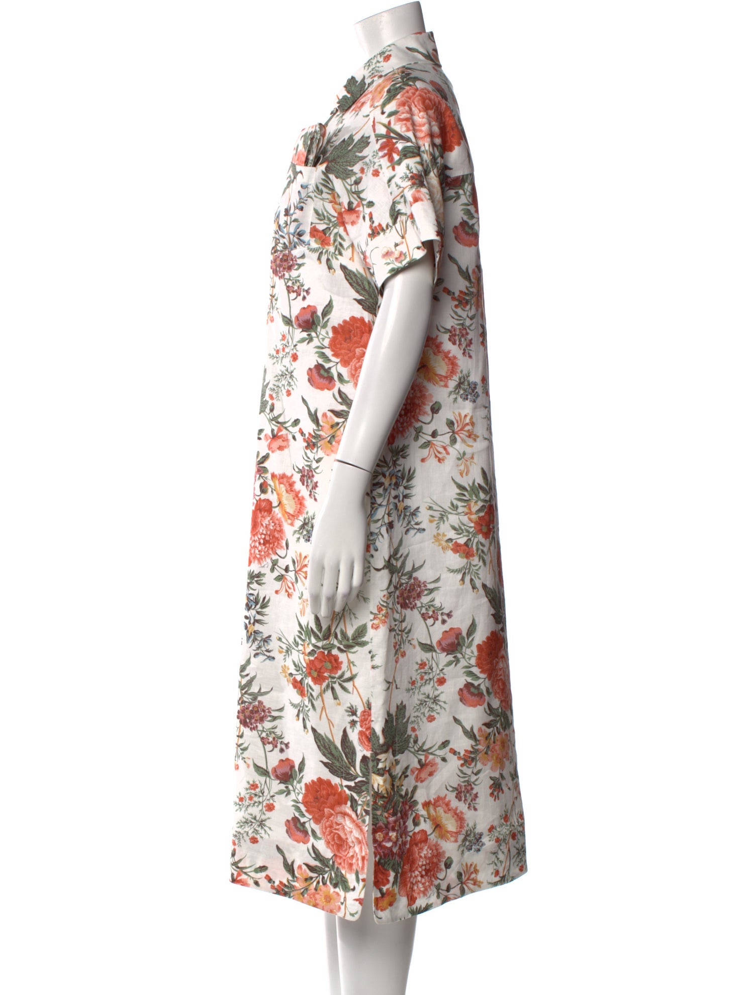 Erdem Linen Midi Length Dress
